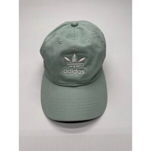 Adidas Trefoil Hat Adjustable Strapback Women's Light Green Cap